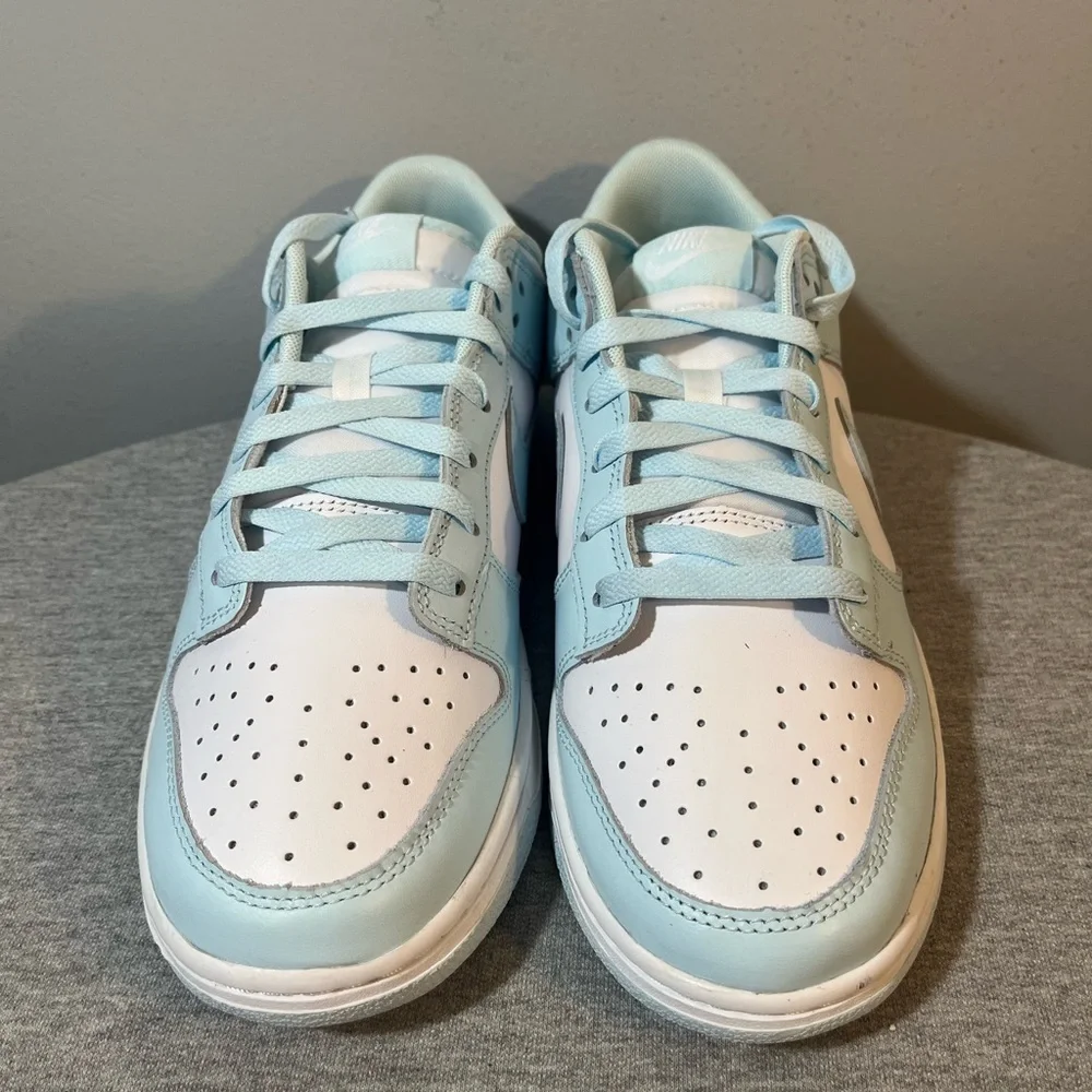 Nike Dunk Low Retro White Glacier Blue Sneaker Men's Shoe Size 10 DV0833 104 - Picture 3 of 11
